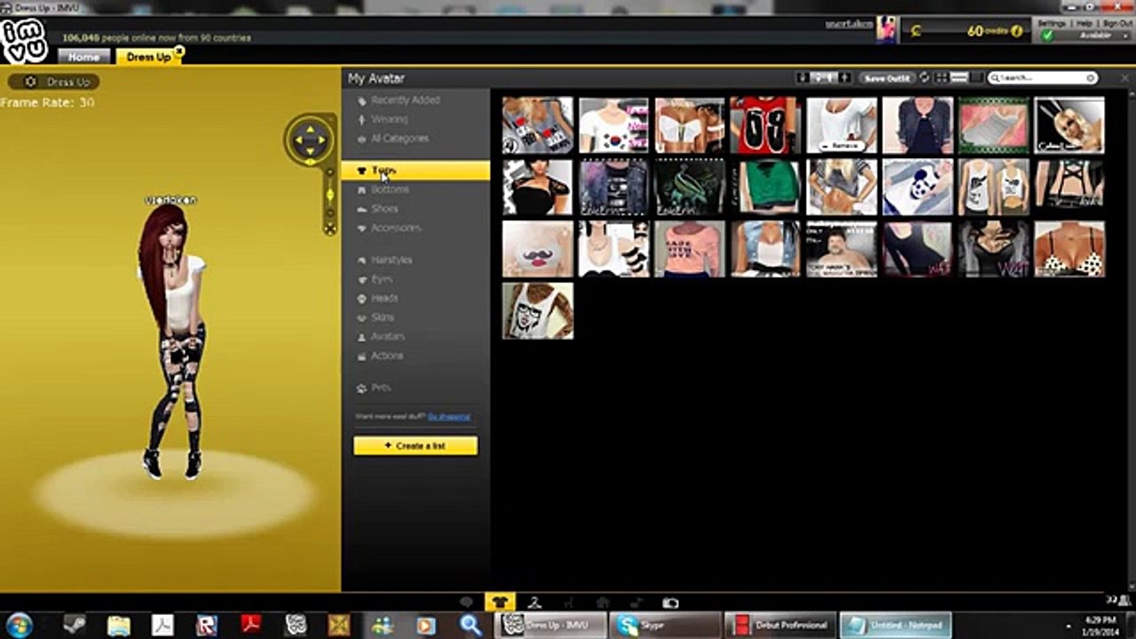 imvu account trade