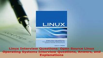PDF  Linux Interview Questions Open Source Linux Operating Systems Interview Questions Anwers Download Full Ebook