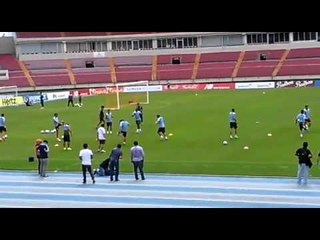 Entrenamientos de la selección de Uruguay en el Rommel Fernández