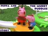Peppa Pig Story Play Doh English Episode Thomas and Friends Muddy Puddles Pepa Toys Play Dough