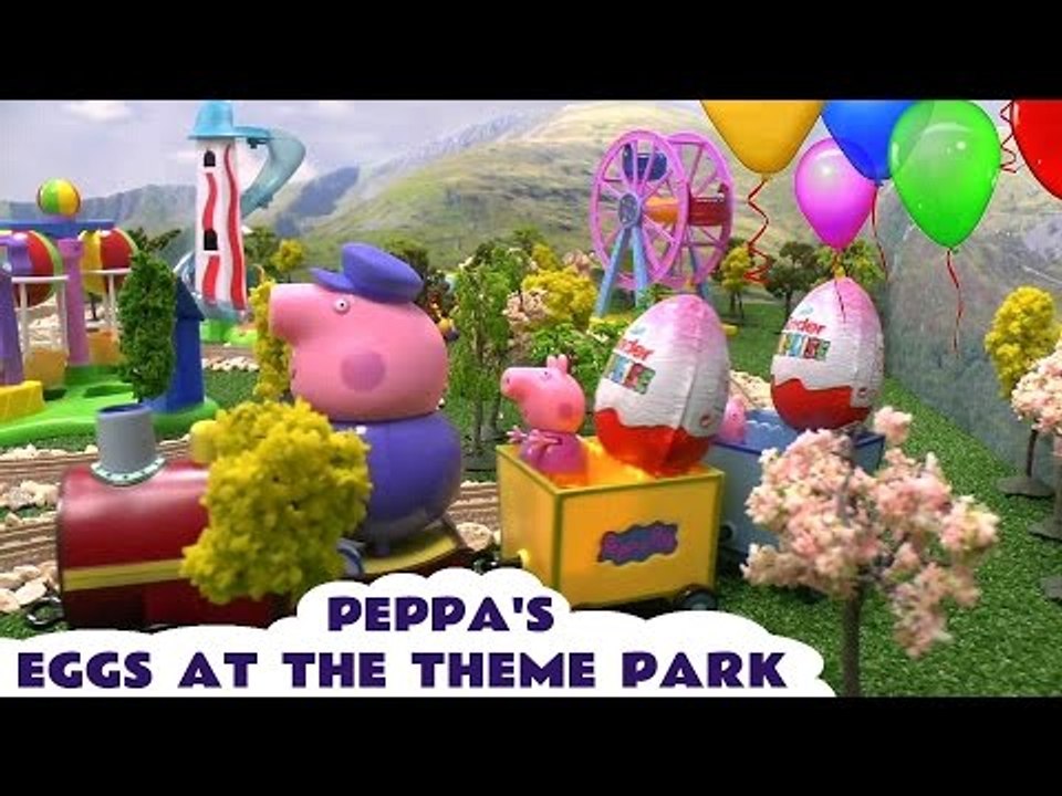 Peppa Pig & Play Doh Kinder Surprise Eggs Thomas and Friends Theme Park Hello Kitty Свинка Пеппа
