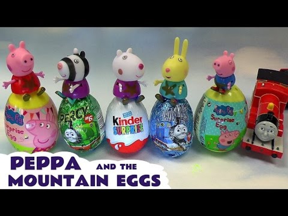 Peppa Pig & Thomas The Tank Engine Surprise Eggs Kinder Surprise Egg Toys Свинка Пеппа Tomac