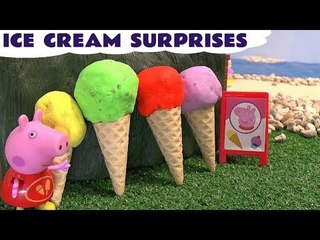 Peppa Pig Play Doh Ice Cream Surprise Eggs Thomas And Friends Disney Sofia The First Frozen Toys