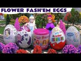 Disney Princess Fashem Surprise Eggs Frozen MLP Kinder Barbie Thomas Play Doh Fash'em Elsa Anna