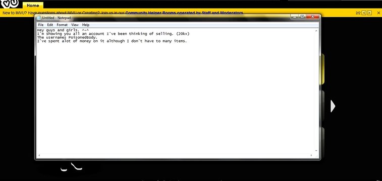 Buy Sell Accounts - IMVU Account for Sale or Trade