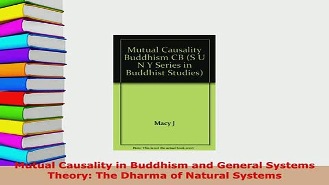 PDF  Mutual Causality in Buddhism and General Systems Theory The Dharma of Natural Systems Free Books