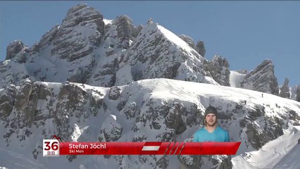 Скачать видео: Terrible chute du skieur Stefan Jöchl projeté contre des rochers pendant une descente risquée