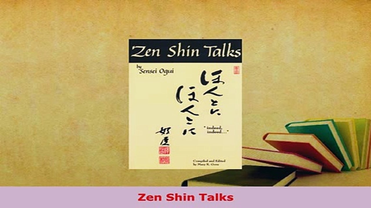 Download  Zen Shin Talks  Read Online