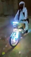 Highly Modified Honda Bike Spotted in Pakistan