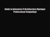 Read Guide to Enterprise IT Architecture (Springer Professional Computing) Ebook Free