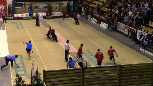 Troisième tour, tir rapide en double, France Clubs, Finale E2 et N3, Sport Boules, Clermont-Ferrand 2016