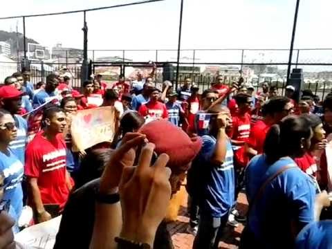 Marcha de los atletas panameños hacia la presidencia