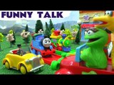 Funny Talking Thomas and friends Sesame Street ABC 123 Train Car Crash Accident Talking Kids Toys