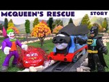 Batman Imaginext & Play Doh Thomas The Tank Engine Cars Lightning McQueen Rescue Story Batcave Joker