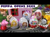 Peppa Pig Thomas and Friends Surprise Eggs - MLP Kinder Disney Princess Sofia The First Fairies