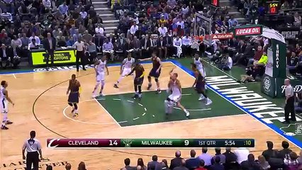 Download Video: Jabari Parker Cleans up the Mess - Cavaliers vs Bucks - April 5, 2016 - NBA 2015-16 Season