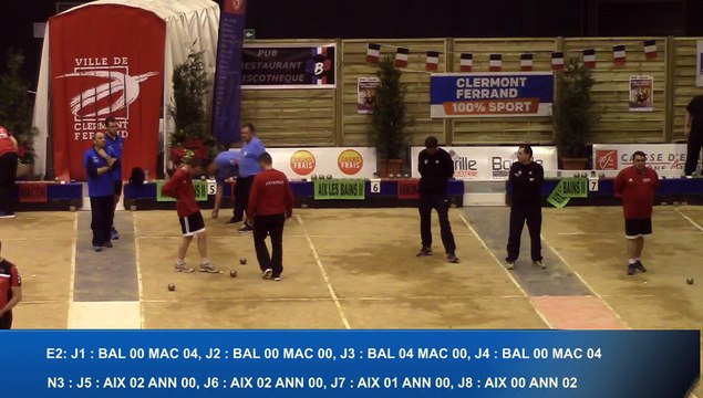 Quatrième tour intégral, Finale E2 et N3, Sport Boules, France Clubs, Clermont-Ferrand 2016