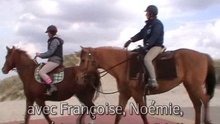 Plage de Leffrinckoucke à cheval  5 avril 2016