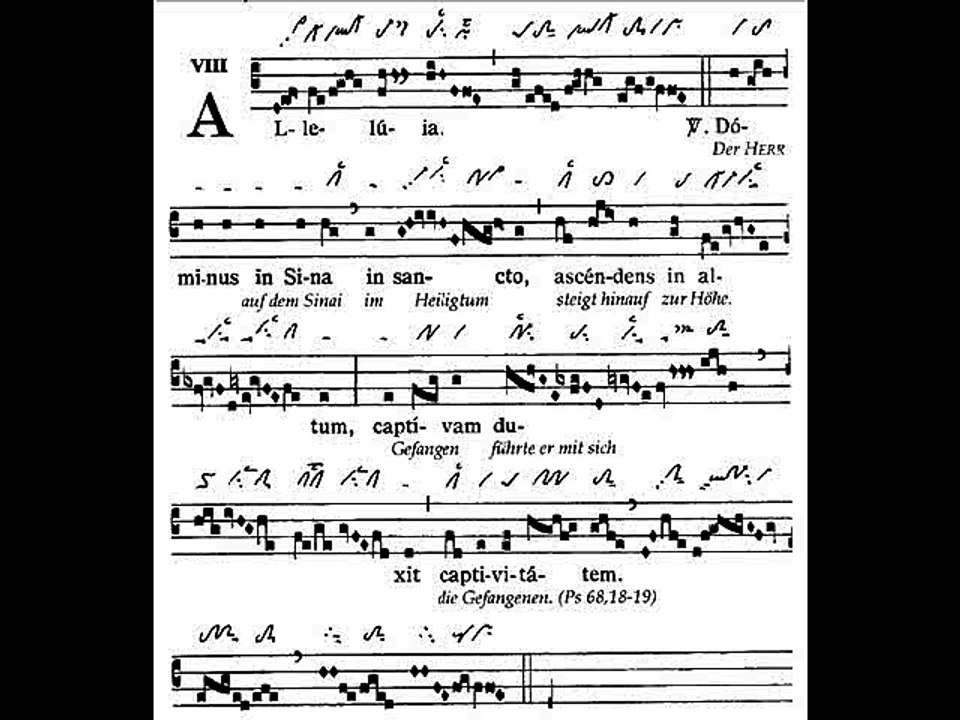 Alleluia Dominus in Sina, Ascensione Domini (Ascension du Seigneur)