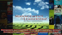 Management And Leadership For Nurse Administrators Roussel Management and leadership for