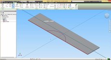 Autodesk Inventor 2015 - Sketch - 2D #3 - Cutting curved text from plate