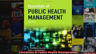 Essentials Of Public Health Management