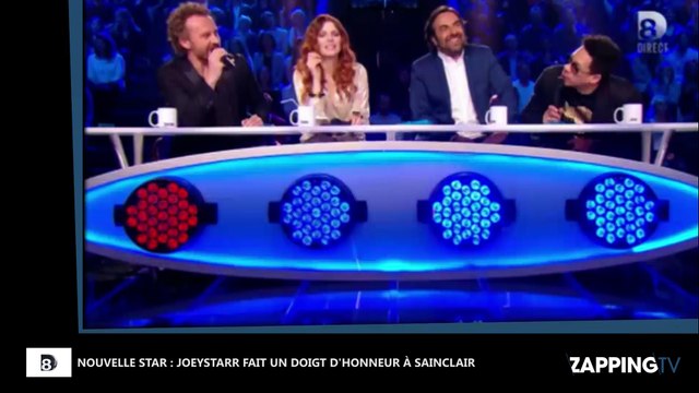Nouvelle Star 2016 : JoeyStarr dérape et fait un doigt d’honneur à Sinclair en direct (Vidéo)