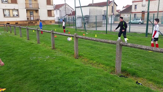 Entraînement tennis ballon avril 2016 portugais romilly sur seine