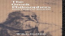 Download The Greek Philosophers  From Thales to Aristotle  Up