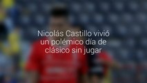 Nicolás Castillo vivió un polémico día de clásico sin jugar