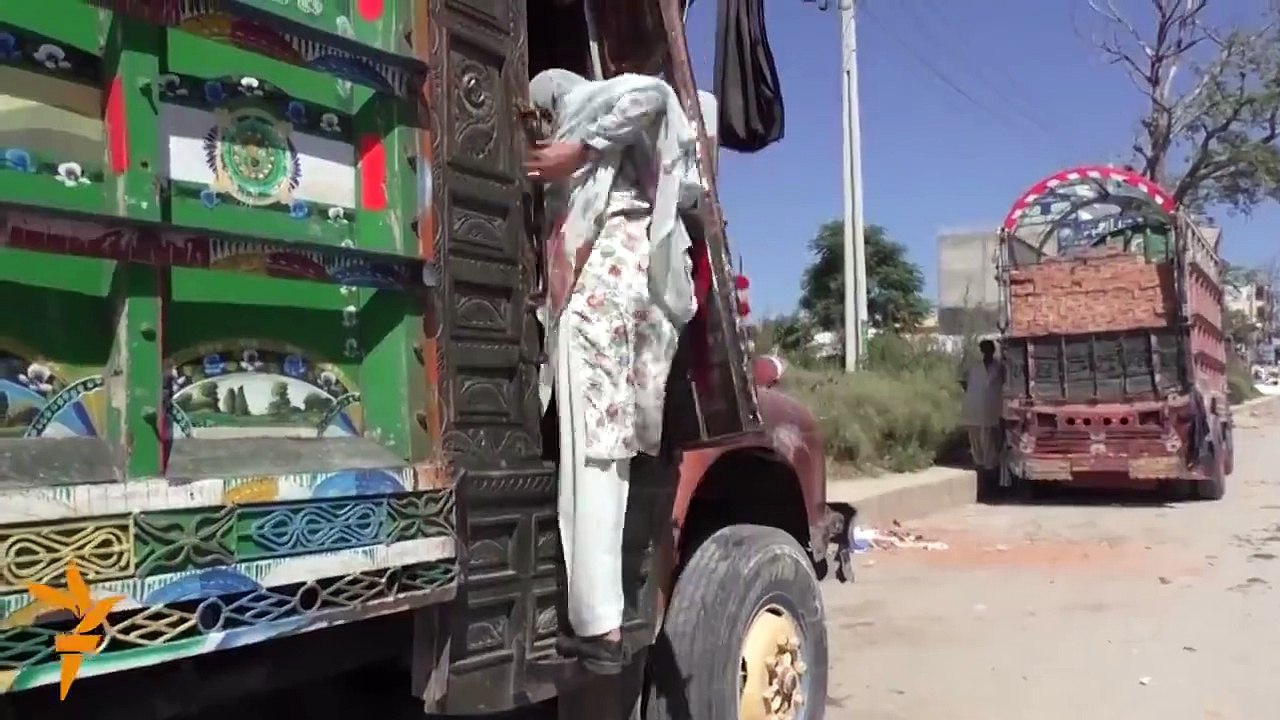 53 year old Shamim Akhtar, Pakistan's first female truck driver