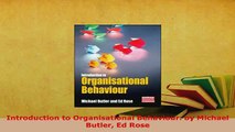 Download  Introduction to Organisational Behaviour by Michael Butler Ed Rose PDF Online