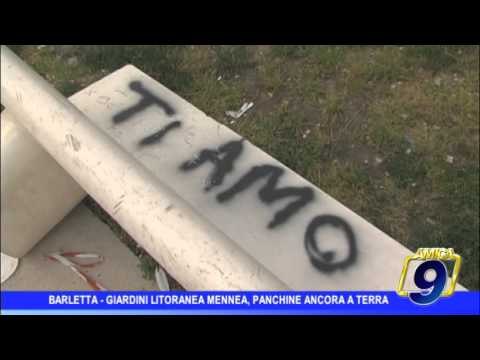 Barletta | Giardini litoranea Mennea, panchine ancora a terra