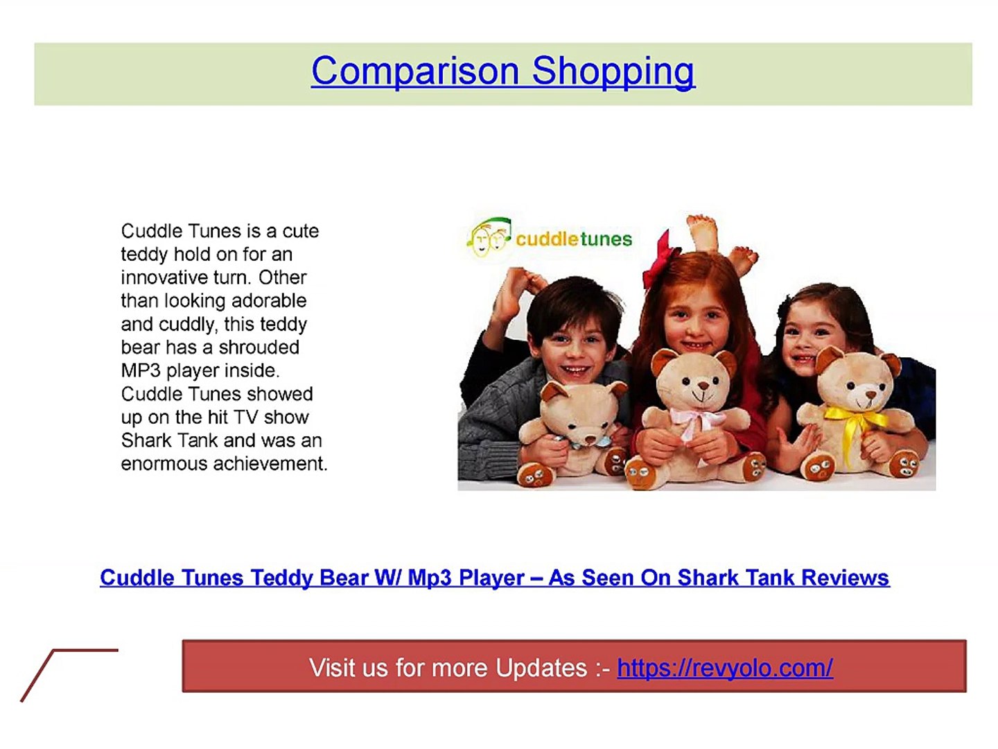 Comparison Shopping