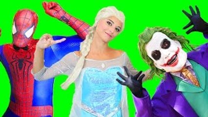 Spiderman vs Catwoman vs Marriage Proposal w Frozen Elsa & batman - Fun Superhero in Real Life