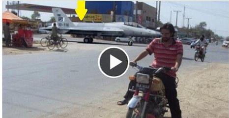 Pakistan Air Force (PAF) Take Of Fighter Jet On Public Road In Sargodha.