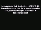 Read Sequences and Their Applications - SETA 2010: 6th International Conference Paris France