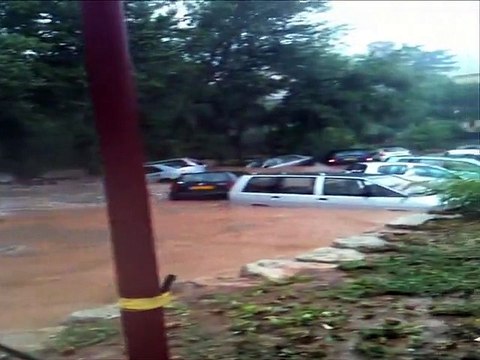 Le Réal en crue. Les Arcs-sur-Argens, 2010