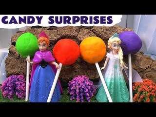 Download Video: Lollipop Play Doh Surprise Eggs Frozen Toys Candy Surprises Shopkins Elsa Anna Hello Kitty Play-Doh