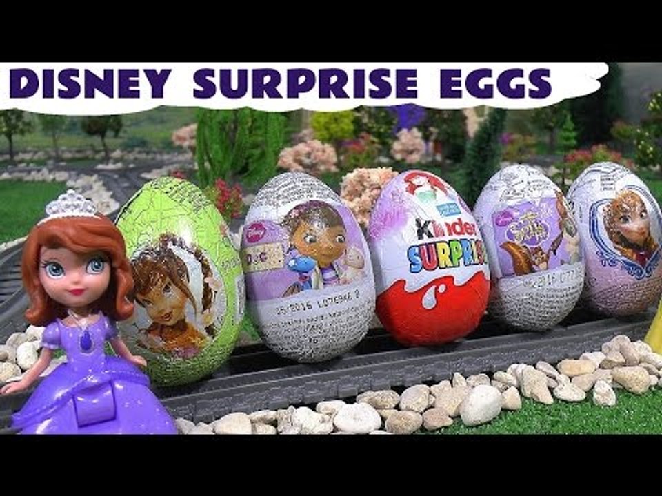 Disney Surprise Eggs Doc McStuffins Play Doh Princess Sofia The First ...