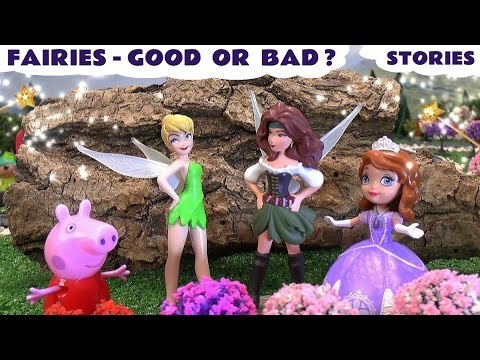 Peppa Pig Fairies Good or Bad Stories Play Doh Sofia The First Frozen Elsa Princess Anna Thomas Toys