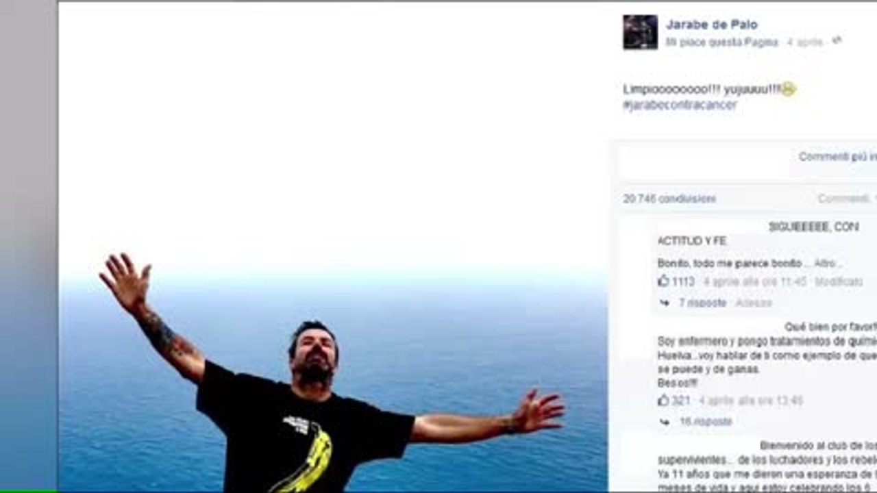 "Il miglior regalo: un po’ di vita in più... sono guarito’". Dopo la foto e il risultato della tac,