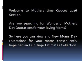 Mothers day 2016 sayings