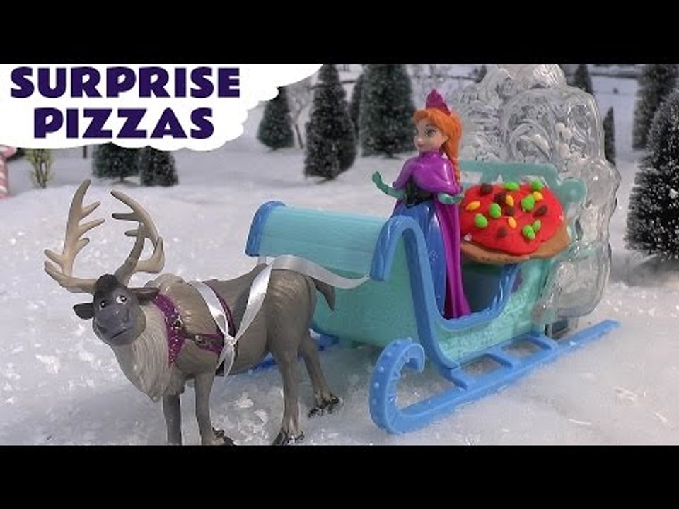 Frozen Toys Play Doh Surprise Egg Pizza Disney Mermaid Princess Ariel Anna Queen Elsa Cinderella