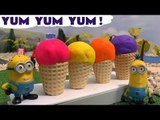 Minions Play Doh Peppa Pig Ice Cream Funny Toys Thomas The Train Surprise Eggs Disney Cars