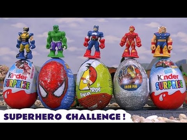 Marvel Superhero Kinder Surprise Egg Thomas The Train Play Doh Hot Wheels Angry Birds Transformers