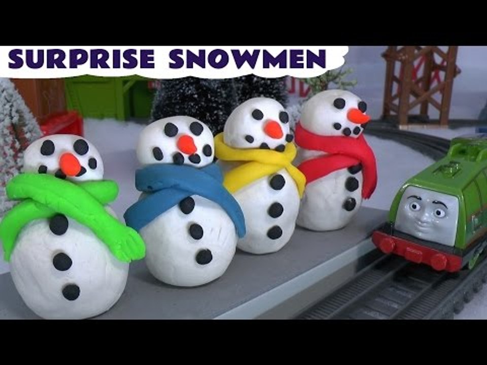 Pocoyo & Dora Play Doh Surprise Snowmen Frozen...
