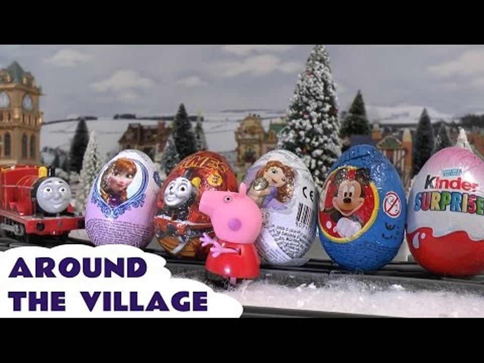 Peppa Pig Play Doh Thomas & Friends Surprise Eggs Toys Kinder Frozen Princess Sofia Pepa Kids