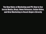 READ book The New Rules of Marketing and PR: How to Use Social Media Blogs News Releases Online