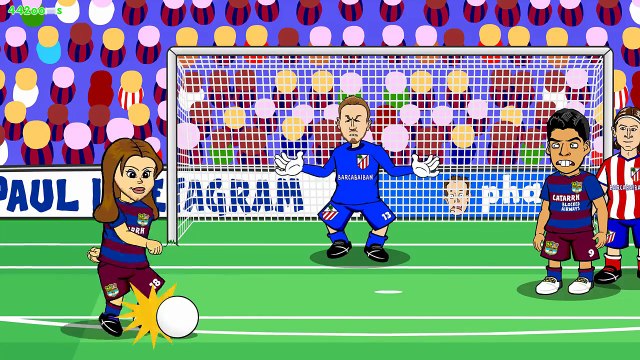 Barcelona vs Atletico Madrid 2-1 - Fernando Torres red card! (Champions League Highlights 2016)